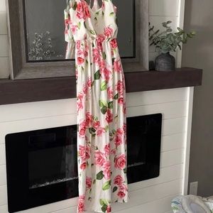 Lulus floral maxi dress